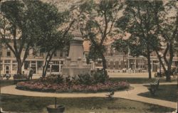 Confederate Monument in City Park, Bentonville, AR Postcard