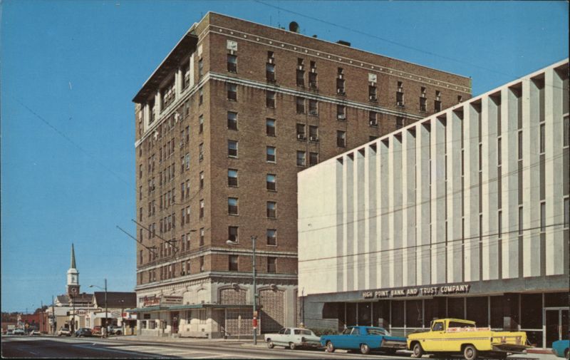 Sheraton Hotel and North Main Street, High Point North Carolina