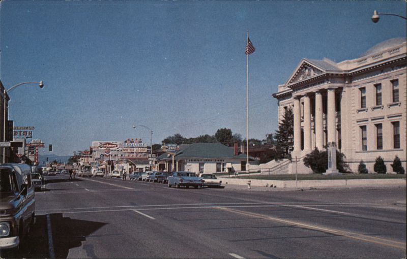 Main Street and County Courthouse, Elko, NV Nevada
