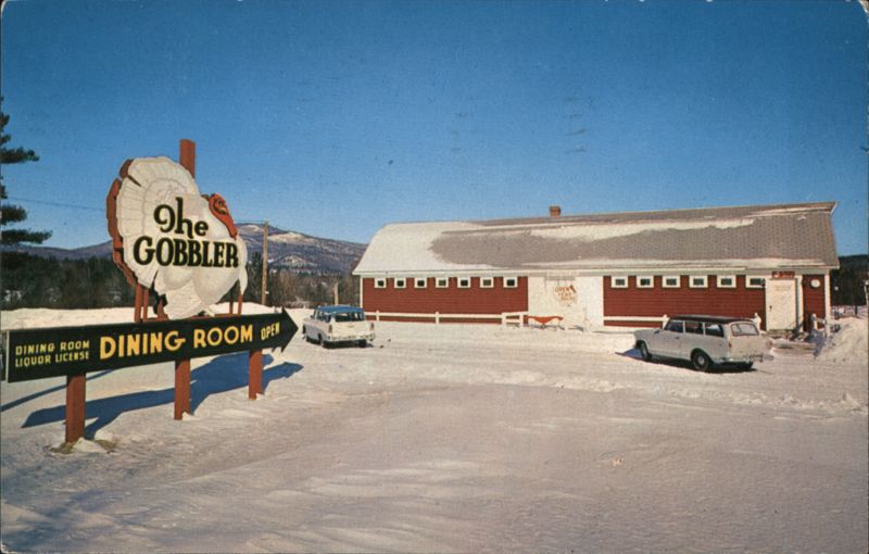 The Gobbler Dining Room, Winter Scene, Plymouth, NH New Hampshire