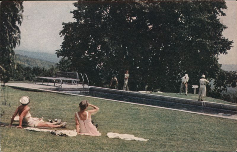 Guests Relaxing on Lawn at The Inn at Steele Hill Sanbornton New Hampshire