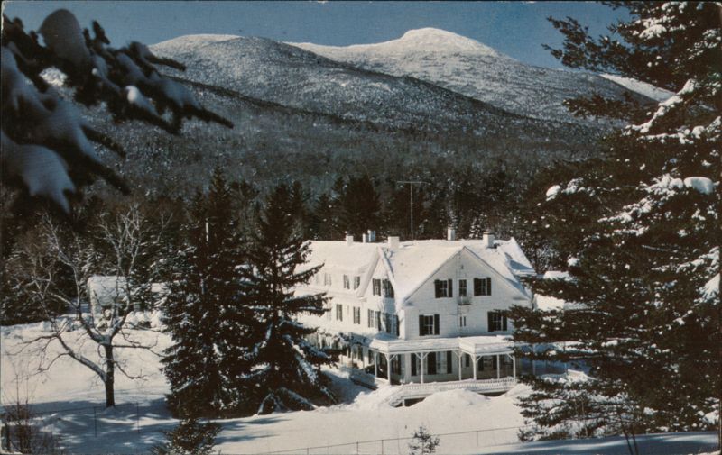 Waterville Inn in a Snowy Mountain Landscape Waterville Valley New Hampshire