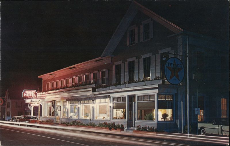 Valley Hotel at Night, Hillsboro New Hampshire
