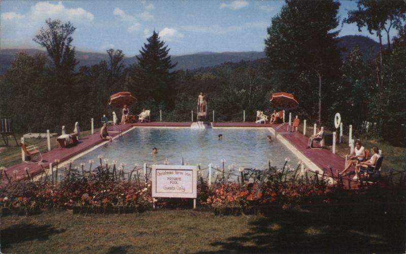 Swimming Pool at Christmas Farm Inn Jackson New Hampshire