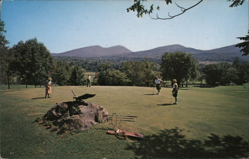 Ninth Green from Porch, Eagle Mountain House Jackson New Hampshire