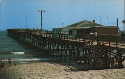 Surf City Pier, Topsail Island, N. C. Postcard
