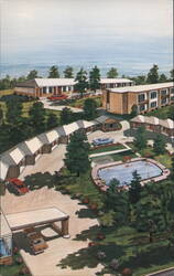 The Carolinian Motel, Wilmington, N. C. Postcard