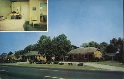 Hobbs' Motel, Exterior and Interior Room View Postcard