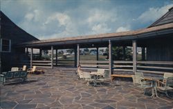 Terrace — Bluffs Lodge, Blue Ridge Parkway Postcard