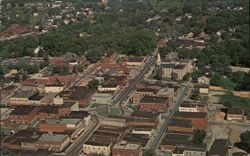 Aerial of Newton, North Carolina Postcard