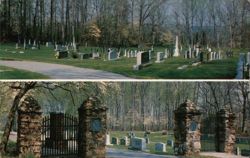Thyatira Presbyterian Church Cemetery Entrance, Salisbury, NC Postcard