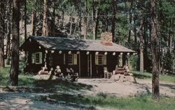 Housekeeping Cabin at Blue Bell Postcard