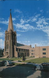 First Lutheran Church & Parish Education Building, Fargo Postcard