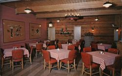 M & J Brand Steak House Interior, Fargo, ND Postcard