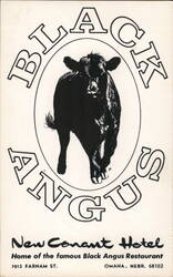 Black Angus Restaurant, New Conant Hotel, Omaha, NE Postcard