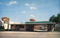 Berry's Motel, Fremont, Nebraska Postcard