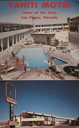 Tahiti Motel, Heart of the Strip, Las Vegas, NV Postcard