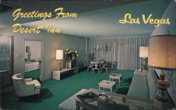 Guest Suite Interior at the Desert Inn, Las Vegas Postcard