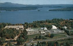 Aerial View of the Brickyard Mountain Inn, Laconia, NH Postcard
