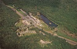 Aerial View of Indian Head Resort, U.S. Route 3 Postcard