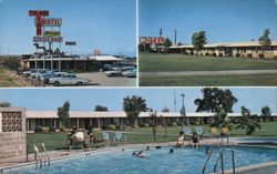 Tulare Inn Motel - Perry's Coffee Shop Postcard