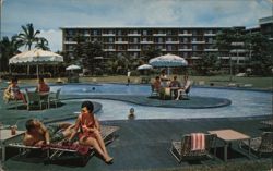 Whale-Shaped Pool, Kaanapali Beach Hotel, Maui Postcard