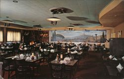 Joe Petrelli's Airport Cafe, The Pompeian Room Postcard