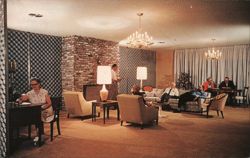 Clubhouse Lounge, Sacramento Manor Postcard