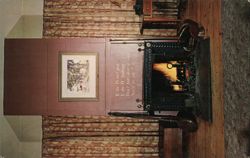Hearth with Rebus Puzzle, Fitzwilliam Inn Postcard