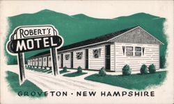 Robert's Motel, Groveton, New Hampshire Postcard