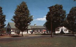 Indian Shutters - Cabin Court, Charlestown-Claremont Postcard