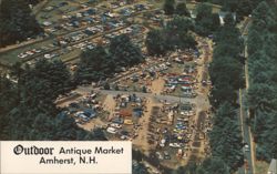 Outdoor Antique Market, Amherst, N.H. Postcard
