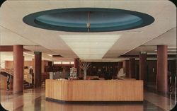 Entrance lobby of Denver's new public Library Postcard