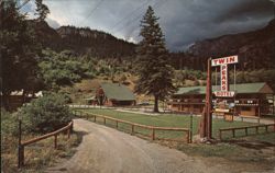 Twin Peaks Motel, Ouray, Colorado Postcard