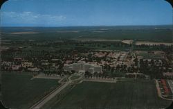 Air view of Fitzsimons Army Hospital Postcard