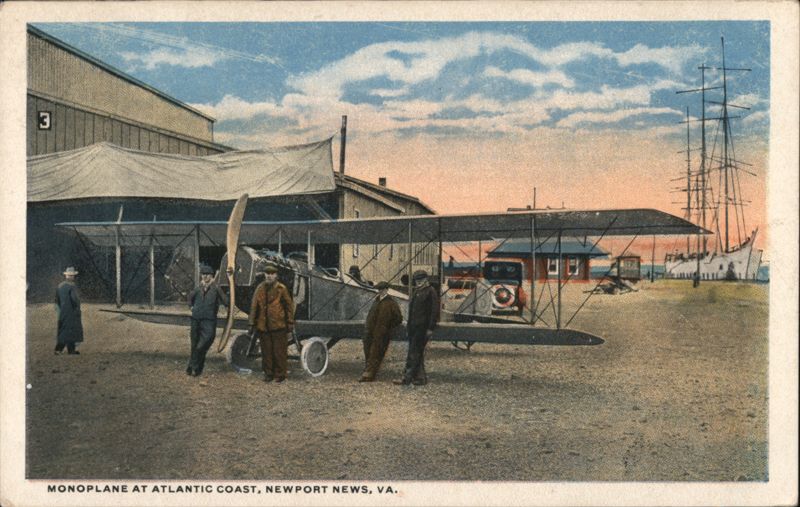 Monoplane at Atlantic Coast Newport News Virginia