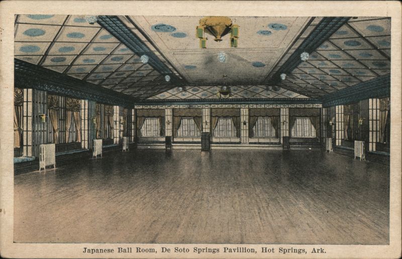Japanese Ball Room, De Soto Springs Pavillion Hot Springs Arkansas