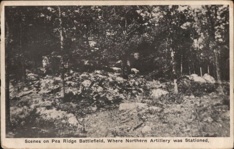 Scenes on Pea Ridge Battlefield, Northern Artillery Station