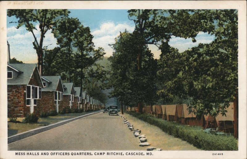 Mess Halls and Officers' Quarters, Camp Ritchie, MD Highfield-Cascade Maryland