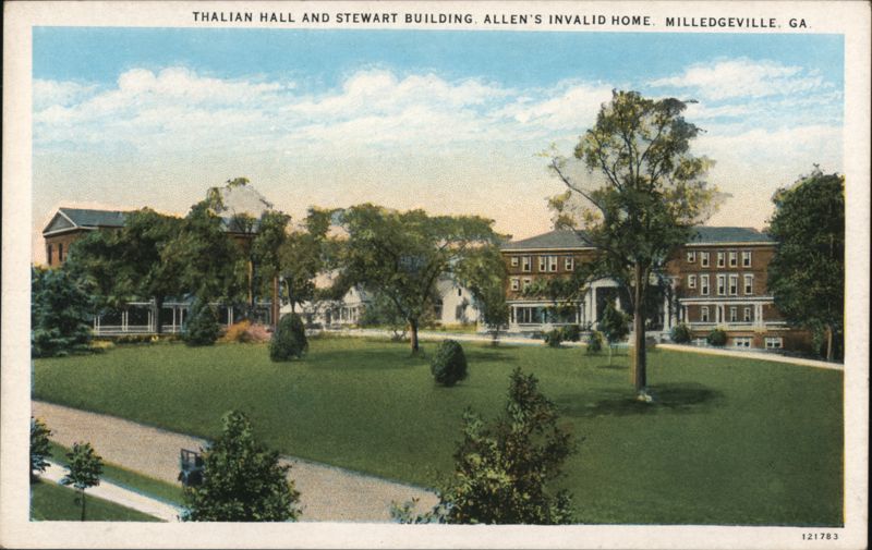 Thalian Hall and Stewart Building, Allen's Invalid Home Milledgeville Georgia
