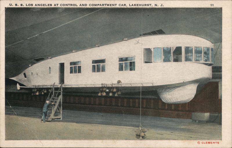 USS Los Angeles at Control and Compartment Car Lakehurst New Jersey