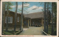 Grand Canyon Lodge Entrance, Yellowstone Park Postcard