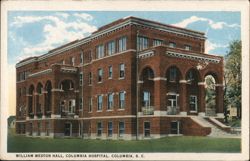 William Weston Hall, Columbia Hospital Postcard