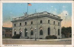 United States Post Office, Yankton, S. D. Postcard
