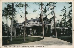 Geo. J. Gould Residence, Georgian Court, Lakewood, NJ Postcard