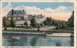 Fairfax Avenue from The Hague, Ghent, Norfolk Postcard