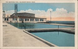 The Swimming Pool, Salisbury Beach, Mass. Postcard