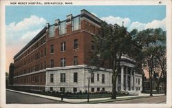 New Mercy Hospital, Springfield, Mass. Postcard