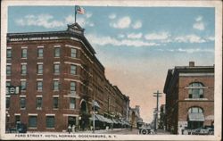 Hotel Norman on Ford Street, Ogdensburg, NY Postcard