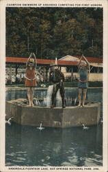 Champion Swimmers of Arkansas, Hot Springs National Park Postcard